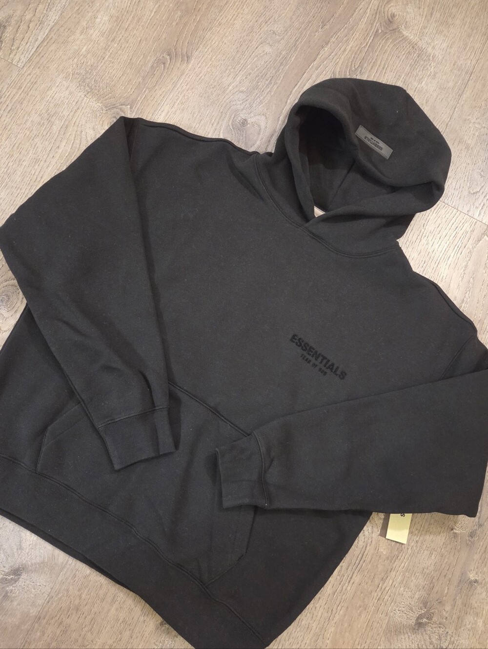 ESSENTIALS Men's Black Pullover Hoodie